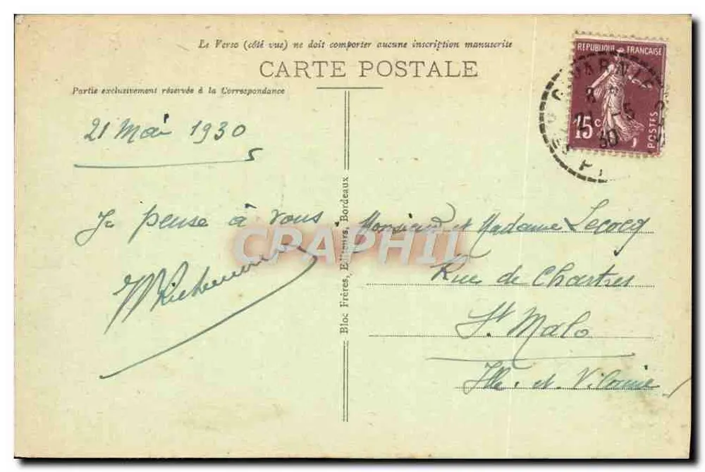 St-Sauveur - Vista geral - BR 1046 - Verso