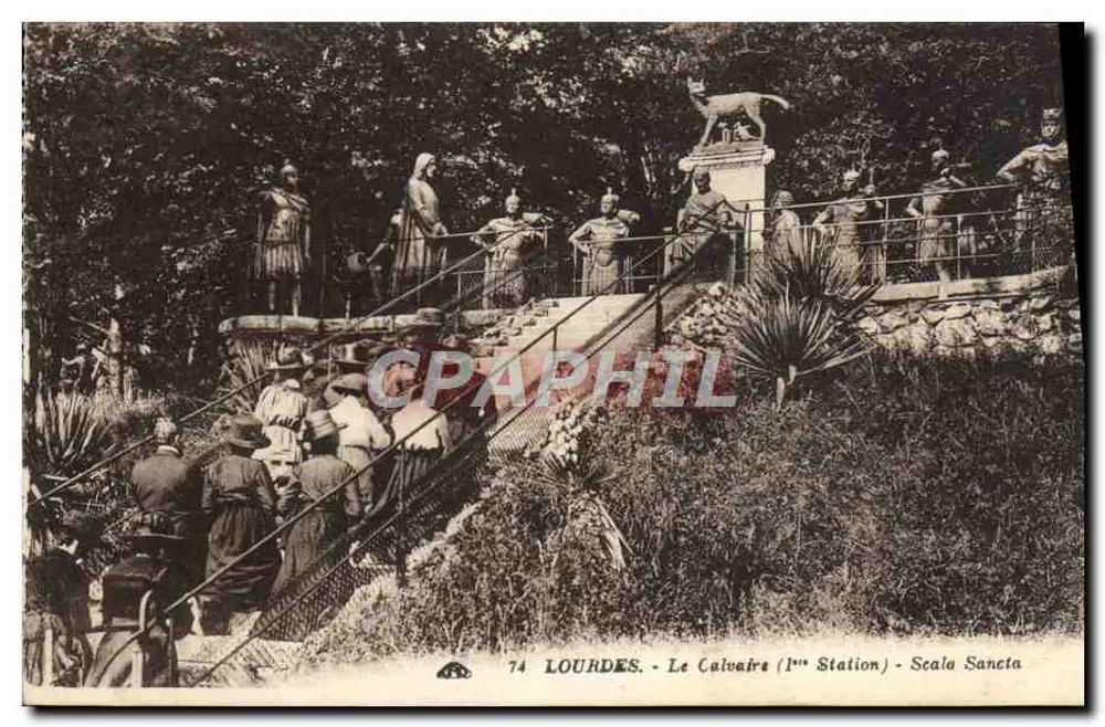 Lourdes - Der Culvaire (1. Station) - Scala Sancta - Vorderseite