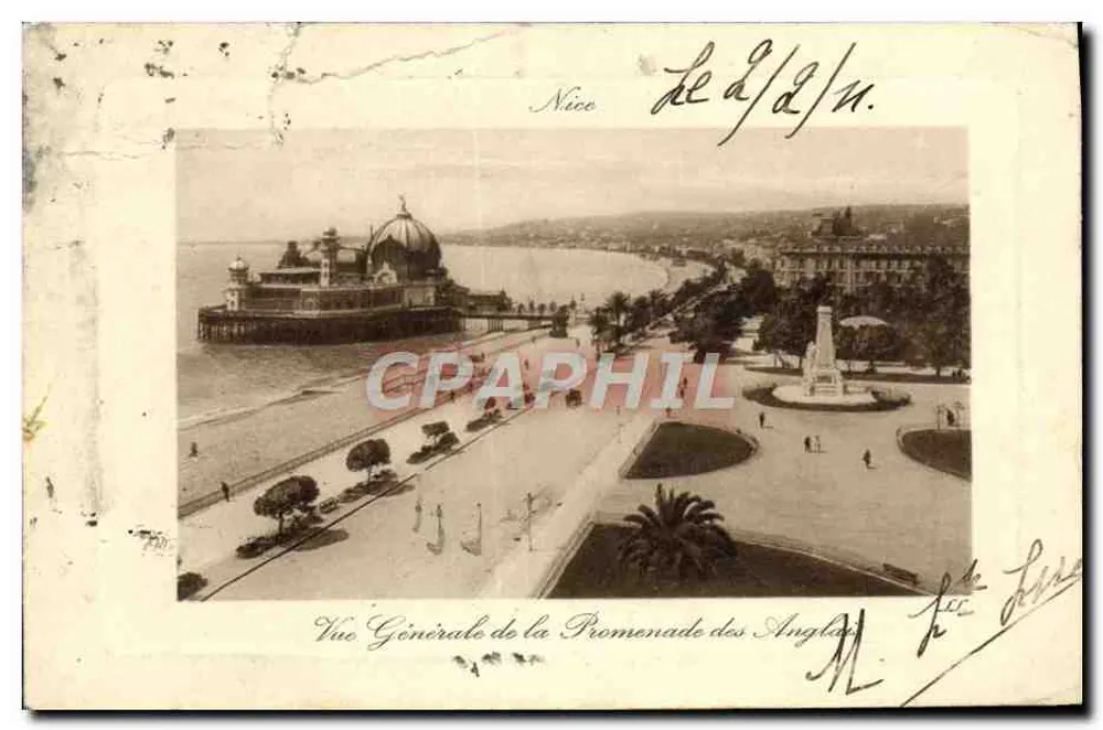 Vue Générale de la Promenade des Anglais — NICE — éditeur Union Postale Universelle - Vorderseite