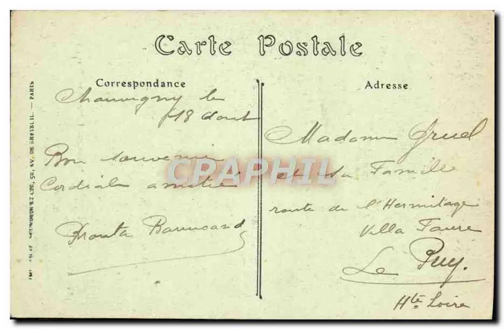 Cathédrale de Soissons — Haut de la grande brèche — Éditeur : C. M. J. / N° 511 - Rückseite