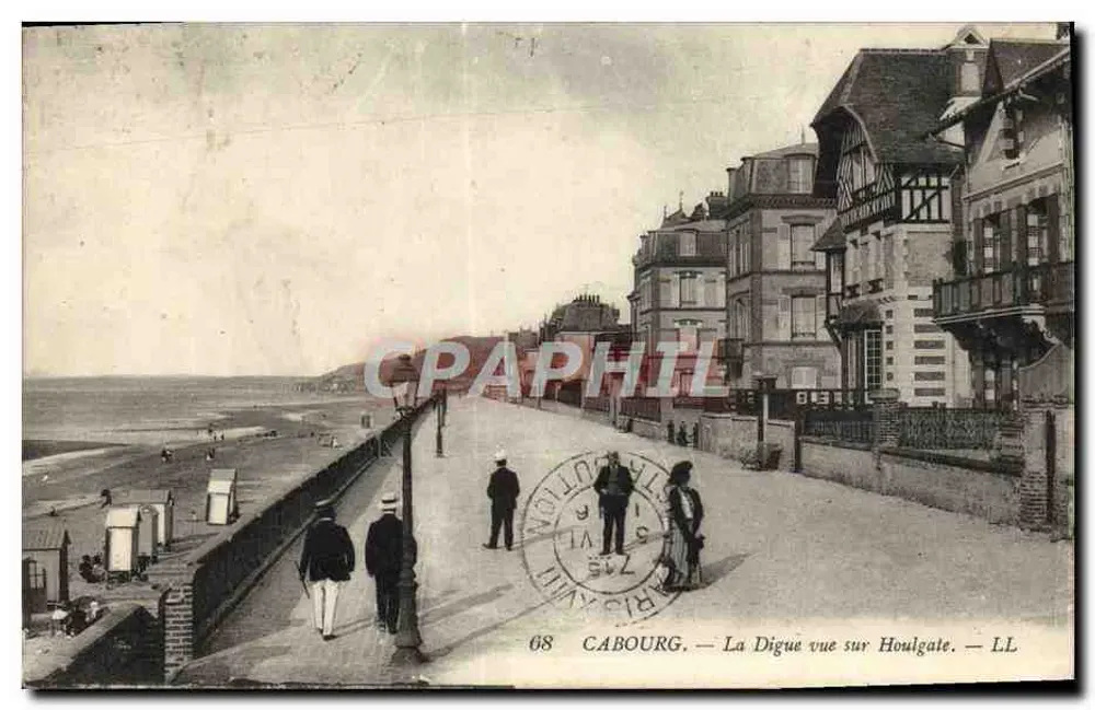 Cabourg — La Digue vue sur Houlgate — LL - Frente
