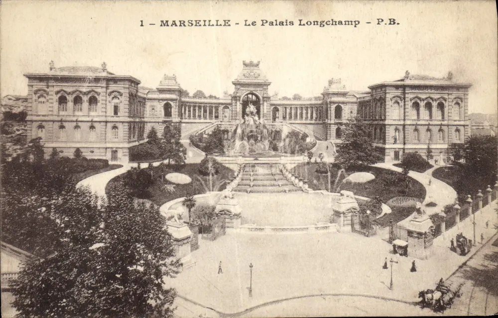 Marselha - O Palácio Longchamp - P.B. - Frente