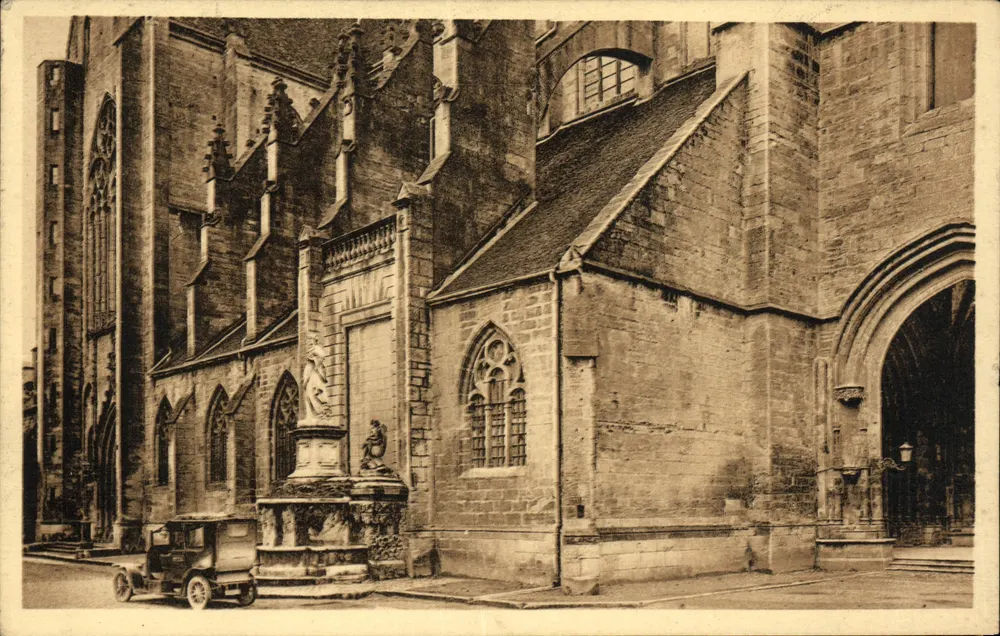 Kollegiatkirche und Pfarrkirche von Dole — Statue von Ludwig XIV — Verleger Jacques (Dole, 1883) - Vorderseite