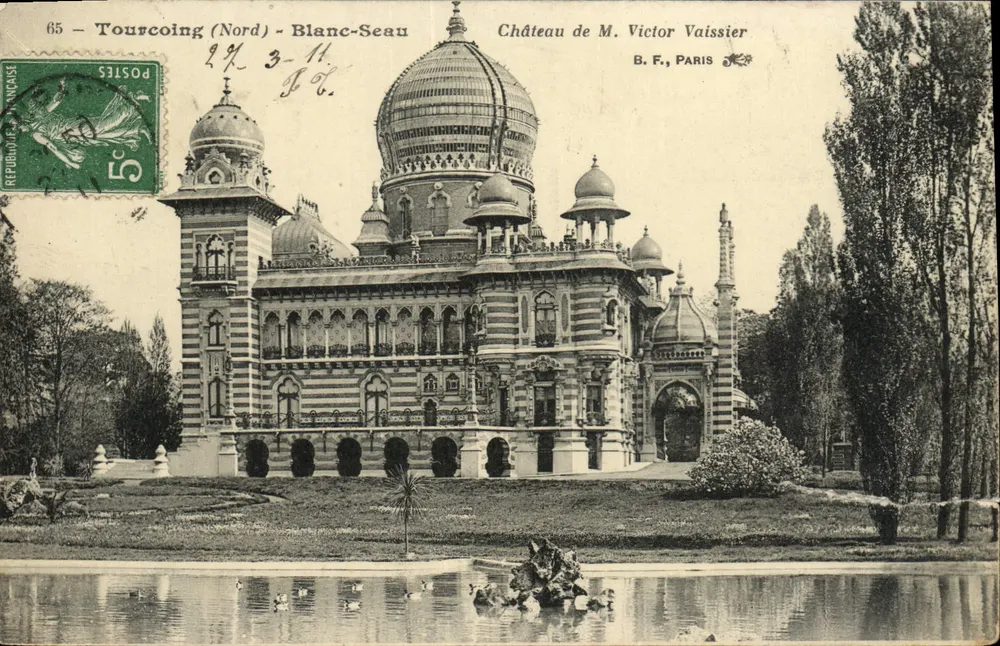 Tourcoing (Nord) - Blanc-Sea - Schloss von Herrn Victor Vaissier — B.F., Paris - Vorderseite