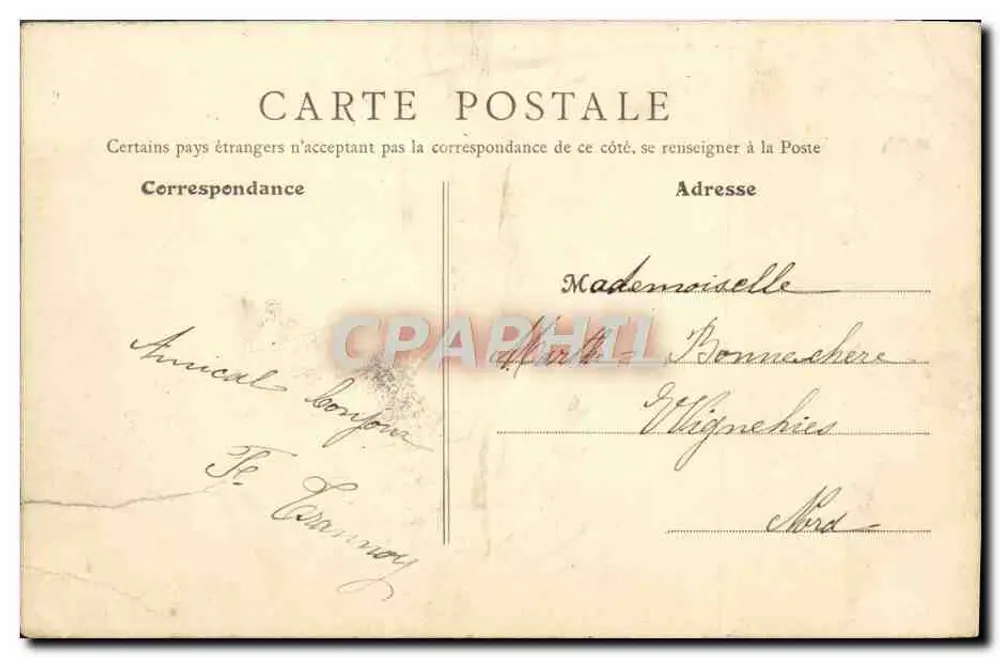 Tourcoing (Nord) - Blanc-Sea - Schloss von Herrn Victor Vaissier — B.F., Paris - Rückseite