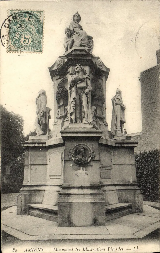 Amiens — Monumento das Ilustrações Picardas — LL, editor LL - Frente