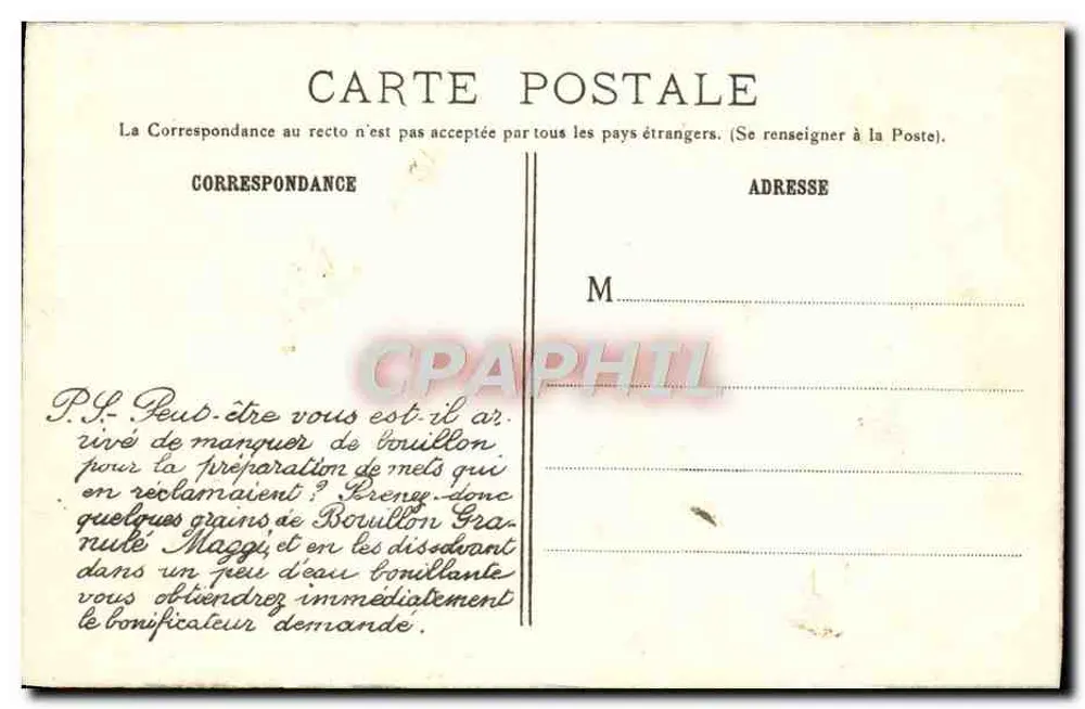 Paris — Die Kirche Notre-Dame — Maggi, Nr. 13 - Rückseite