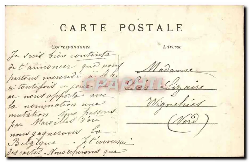 Paris — A Porta Saint-Martin — editor desconhecido, n° 378 - Verso