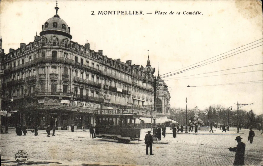 Montpellier — Place de la Comédie — éditeur Laution Nouvelles Galeries, n°2 - Frente