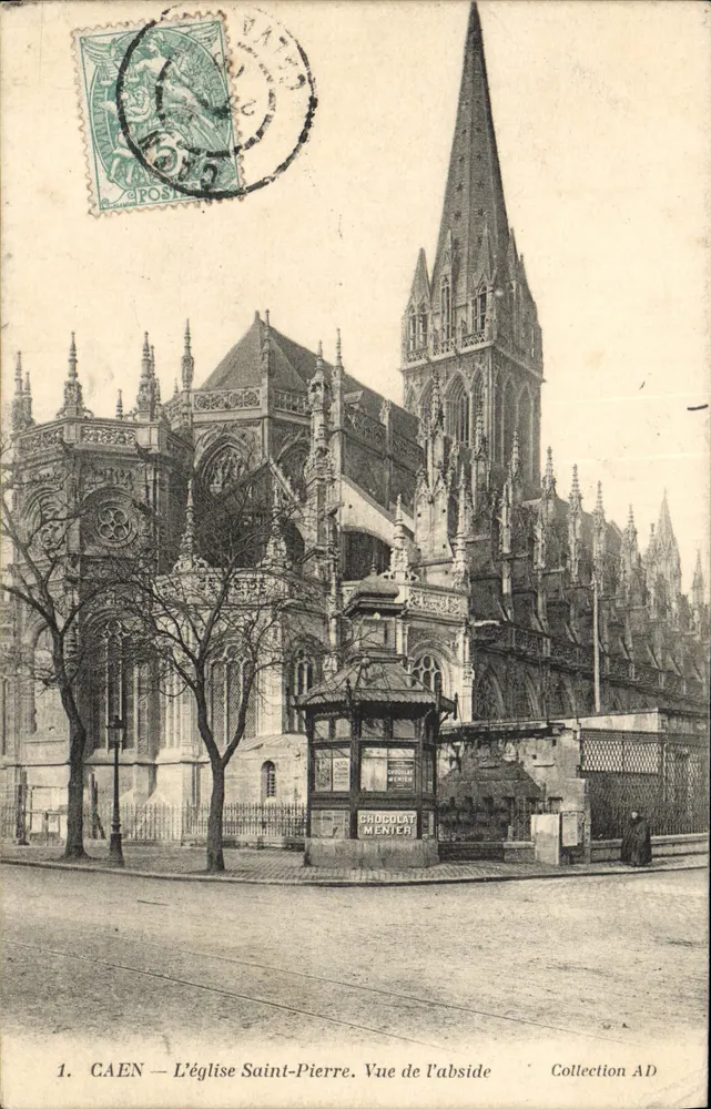 CAEN — A Igreja de São Pedro. Vista da abside — Coleção AD - Frente