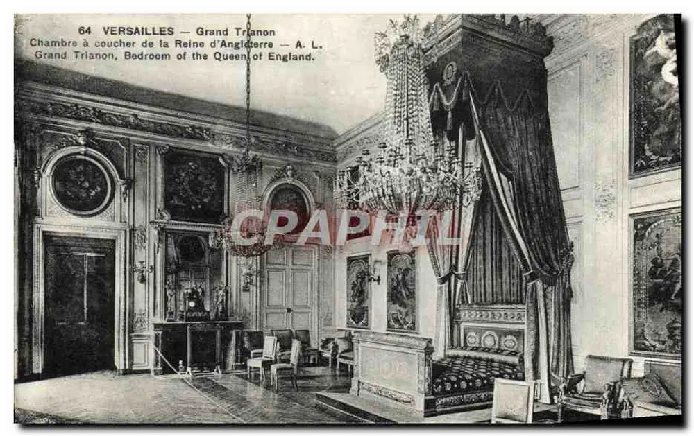 Versailles — Grand Trianon — Schlafzimmer der Königin von England — A. L. - Vorderseite