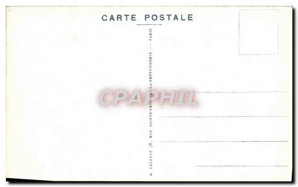 Versailles — Grand Trianon — Schlafzimmer der Königin von England — A. L. - Rückseite