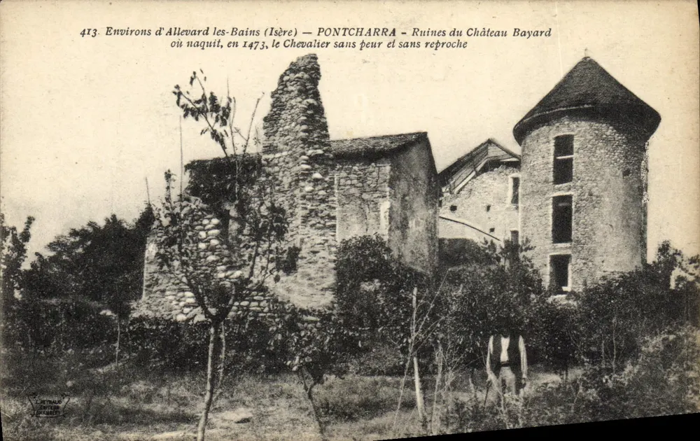 Ruinen des Schlosses Bayard in Pontcharra — Umgebung von Allevard-les-Bains (Isère) — Édition L. NITRAUD - Vorderseite