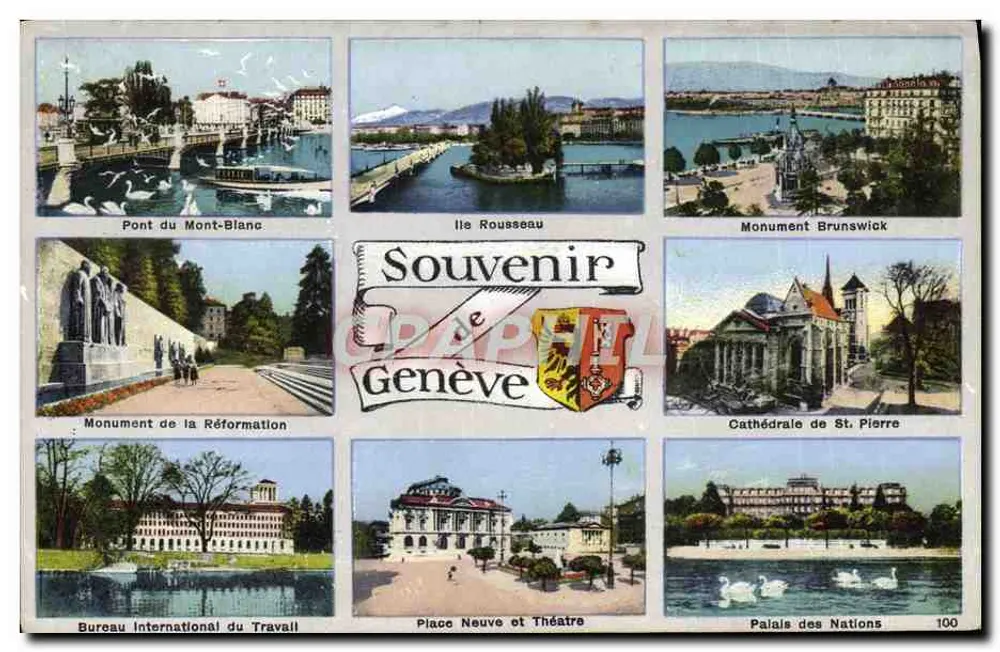 Genf — Erinnerung an Genf — Édition Jacquer - Vorderseite