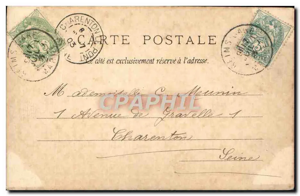 Amor e ternura — cena clássica — B. SIVER, IMP. ÉDIT. TOULOUSE PARIS, n° 5.9234 - Verso
