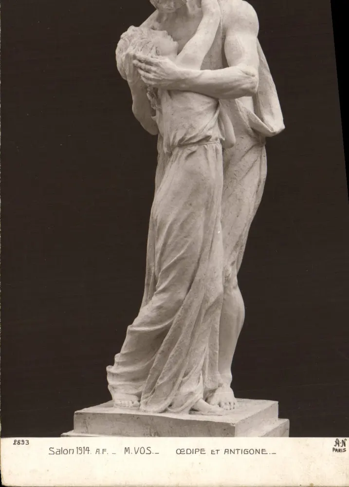 Édipo e Antígona — Salão 1914 — M. VOS — A.N. Paris - Frente