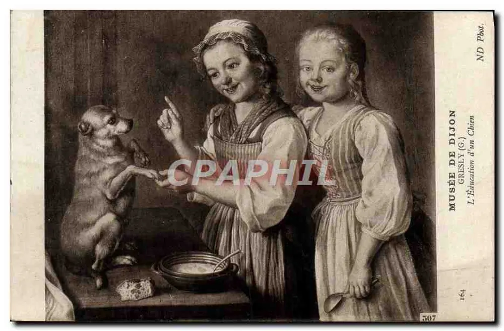 A Educação de um Cachorro — Museu de Dijon — Gresly (G.) - Frente
