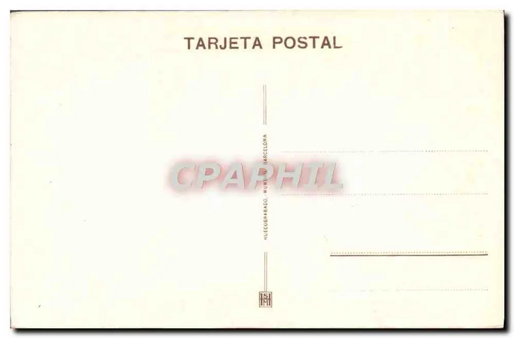 A Virgem das Angústias — estátua de Salzillo em Murcia — editor Hulegumbrano, Barcelona - Verso