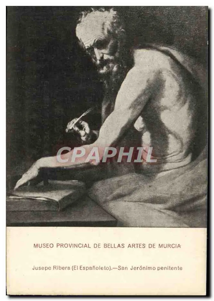 San Jerónimo penitente — Werk von Jusepe Ribera (El Españoleto) — Provincialmuseum für Schöne Künste Murcia - Vorderseite