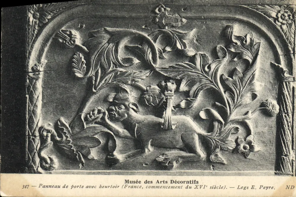 Türschild mit Klopfer — Musée des Arts Décoratifs — Erbe E. Peyre - Vorderseite