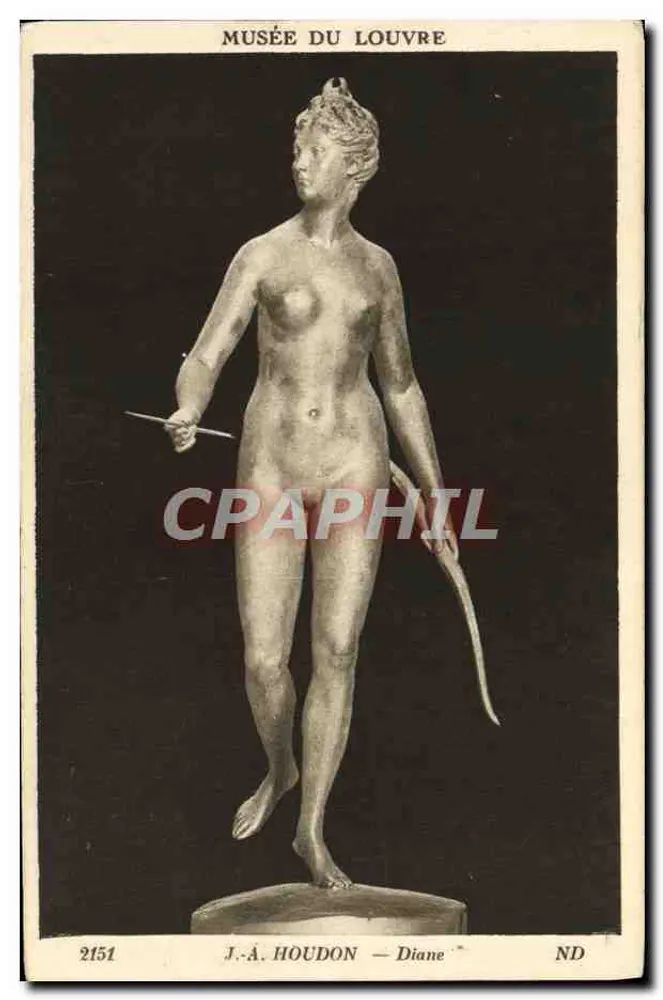 Estatua de Diana — Museu do Louvre — J.-A. Houdon, n° 2151 - Frente