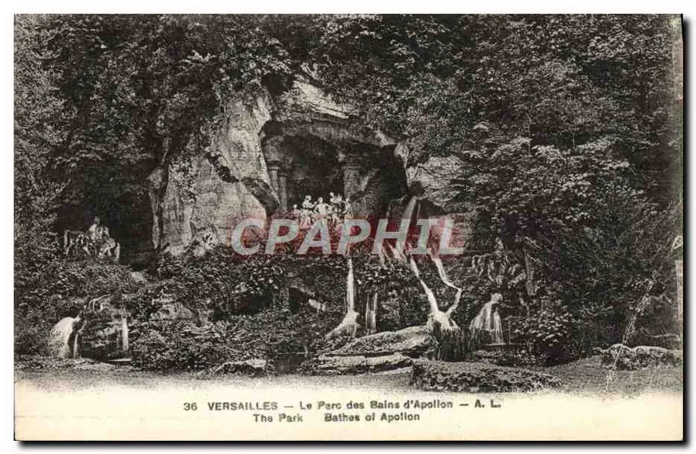Versailles — O Parque dos Banhos de Apolo — A. L. - Frente