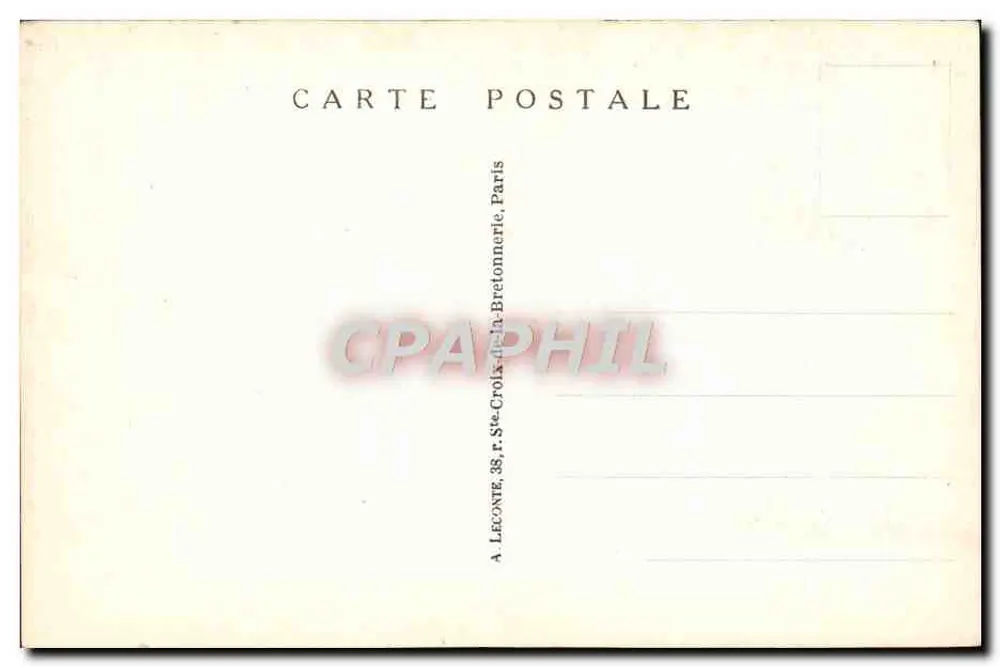 Versailles — Der Bassin des Apollon-Wagens und der Grün Teppich — A. L. - Rückseite