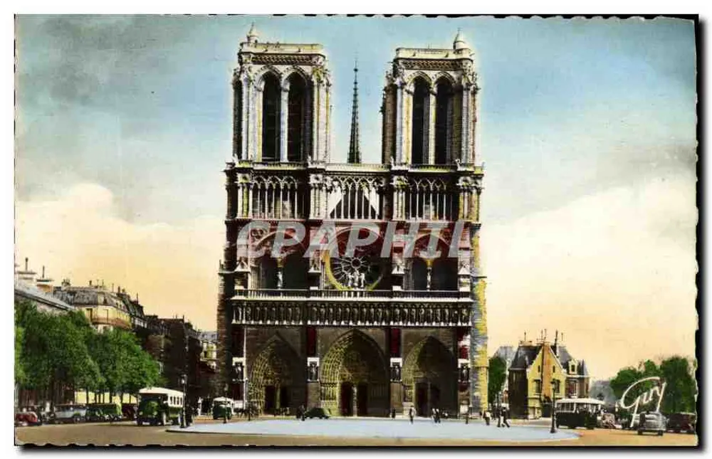 Notre-Dame de Paris — Fassade — Éditions d'Art GUY, n°424 - Vorderseite