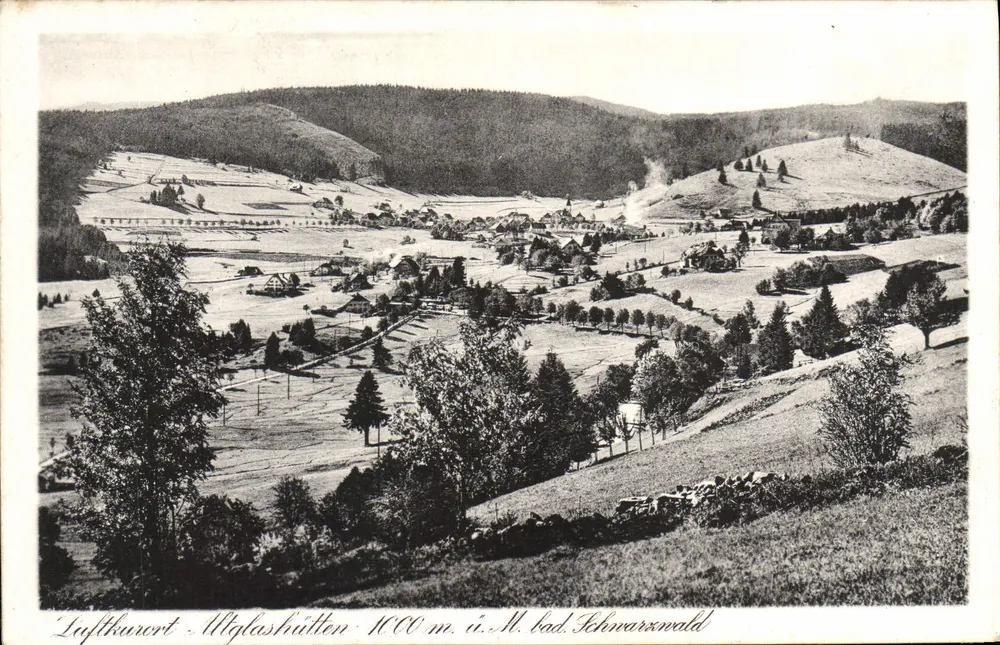Altglashütten — Luftkurort 1000 m. i. M. bad. Schwarzwald — Verlag Chr. Franz, Tittisee, Nr. 813 - Vorderseite