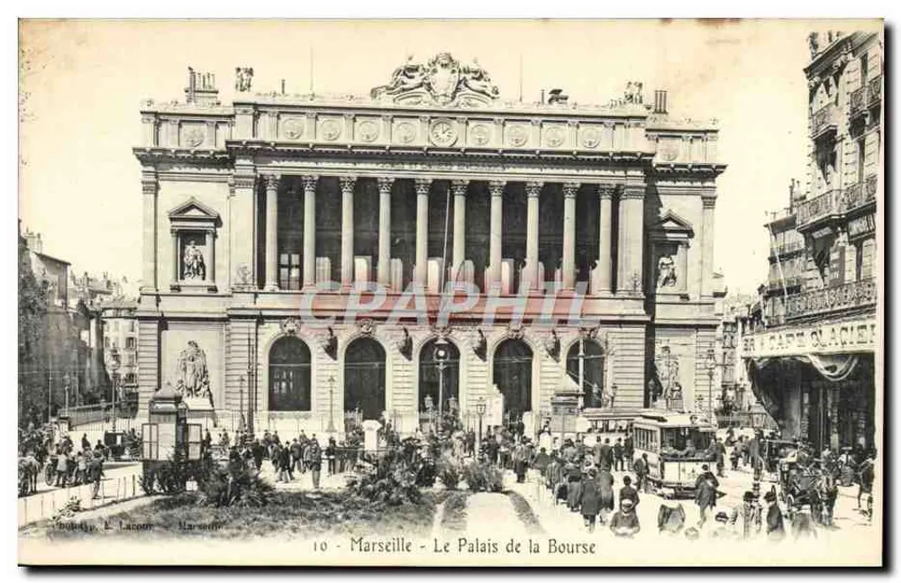 Marseille — Pałac Giełdy — Wydawca L. Lacour, nr 10 - Awers