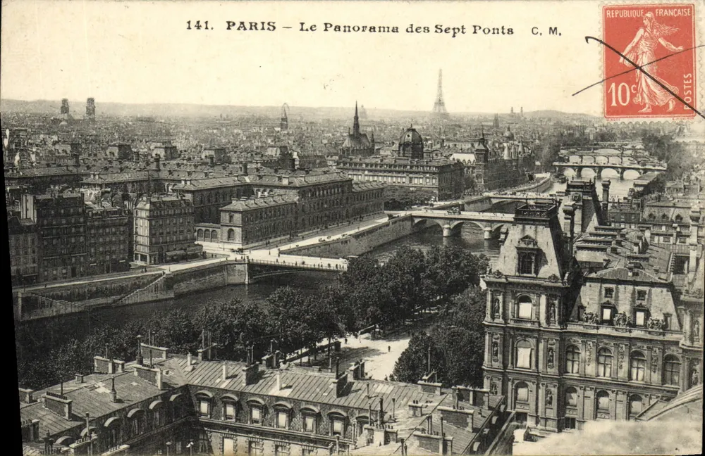 PARIS — O Panorama dos Sete Pontes — C. M., n°141 - Frente