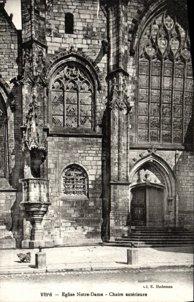 Vlitré — Kirche Notre-Dame — Außenpulpit - Vorderseite