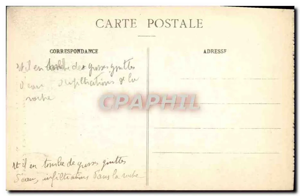 Route de St-Laurent-du-Pont — 1. Tunnel bei la Grande-Chartreuse — Coll. L. Grimal, Chambéry - Rückseite