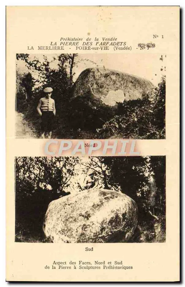 Der Stein der Farfadets - Poire-sur-Vie (Vendée) — Prägeschichte der Vendée, Nr. 1 - Vorderseite