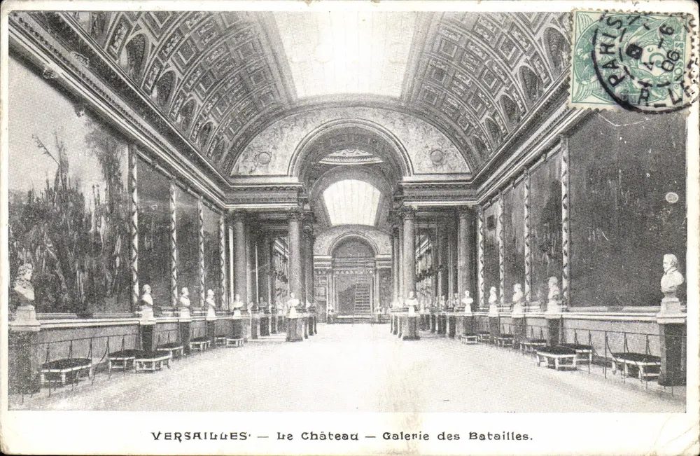 Versailles — Das Schloss — Galerie der Schlachten. - Vorderseite