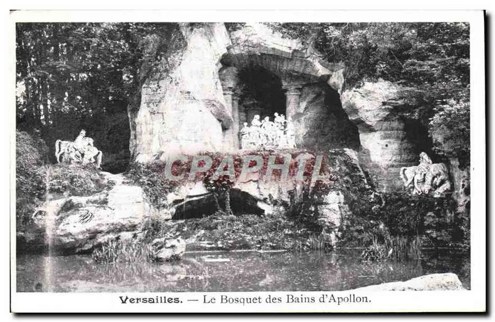 Versailles — Ansicht des Bosquet des Bains d'Apollon — C. B., Verlag, Versailles - Vorderseite
