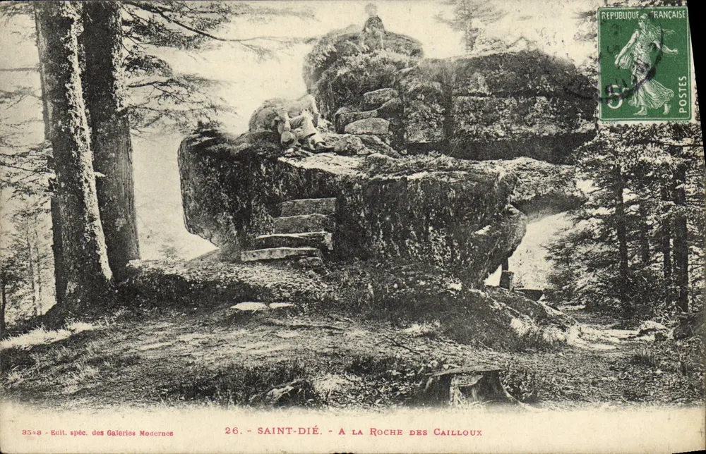 Saint-Dié — À La Roche des Cailloux — Édit. spéc. des Galeries Modernes - Frente