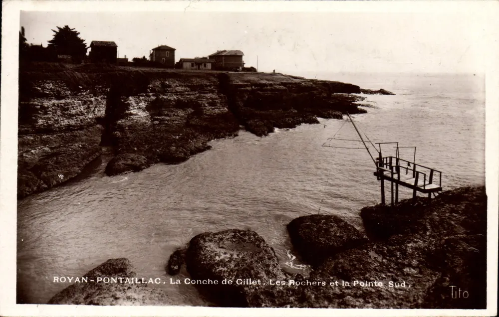 Royan-Pontaillac — Die Gillet-Bucht, Die Felsen und der Südpunkt — Tito - Vorderseite