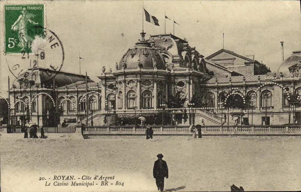 Royan - Côte d'Argent - Das Municipale Casino - BR - 804 - Vorderseite