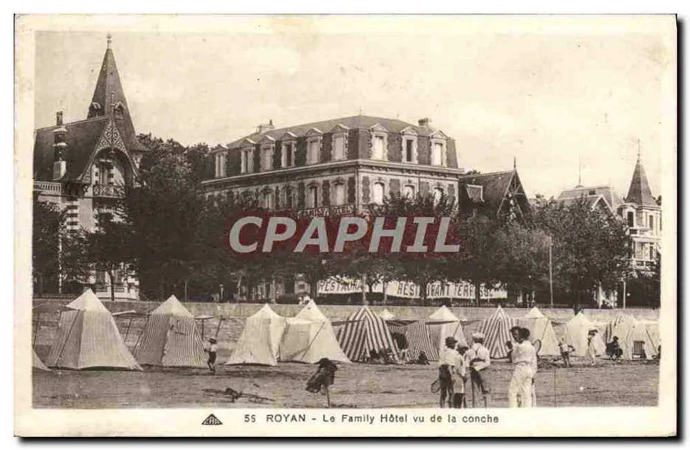 Royan - Das Family Hotel von der Conche aus gesehen — Édition des Nouvelles Galeries, Nr. 55 - Vorderseite