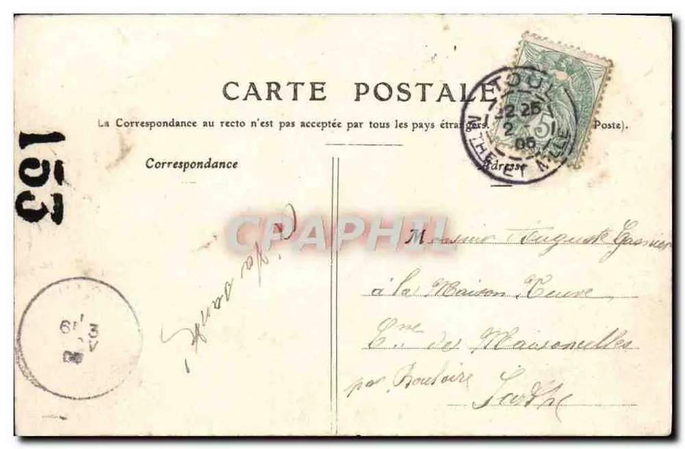 Toul — La Gare — Éditeur : Toul — La Gare, n° de série 153 - Verso