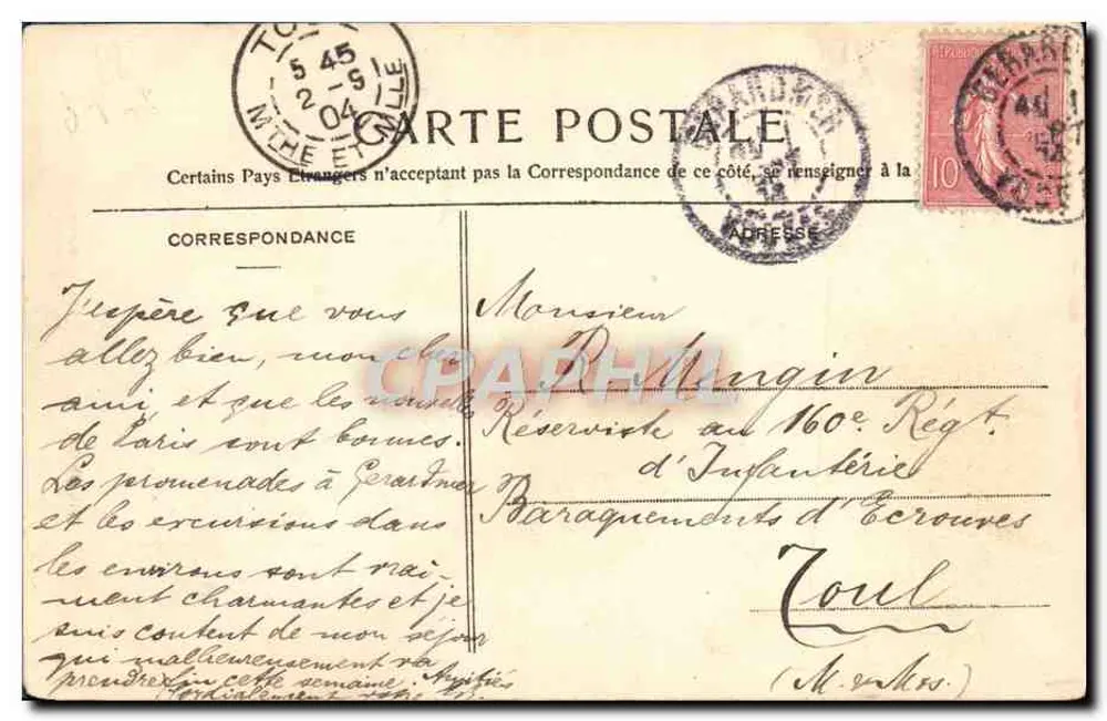 Gérardmer — Estrada de Ramberchamp — Livraria Renauld, Gérardmer - Verso