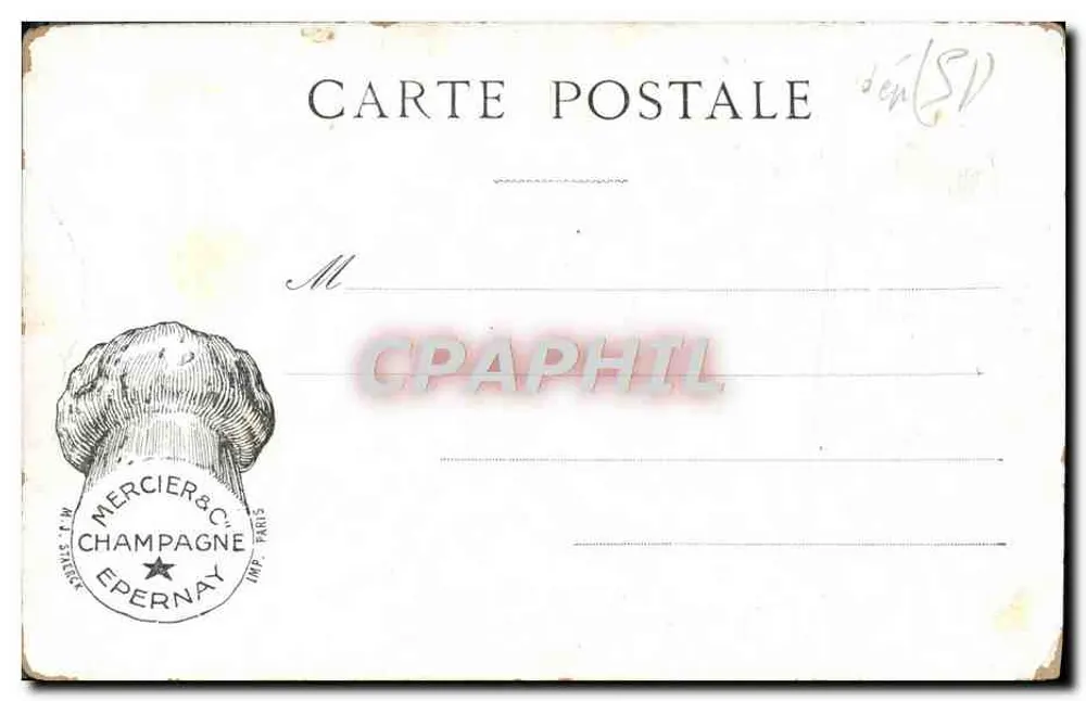 ÉPERNAY — LES CUVES — Colección del Champagne Mercier - Reverso
