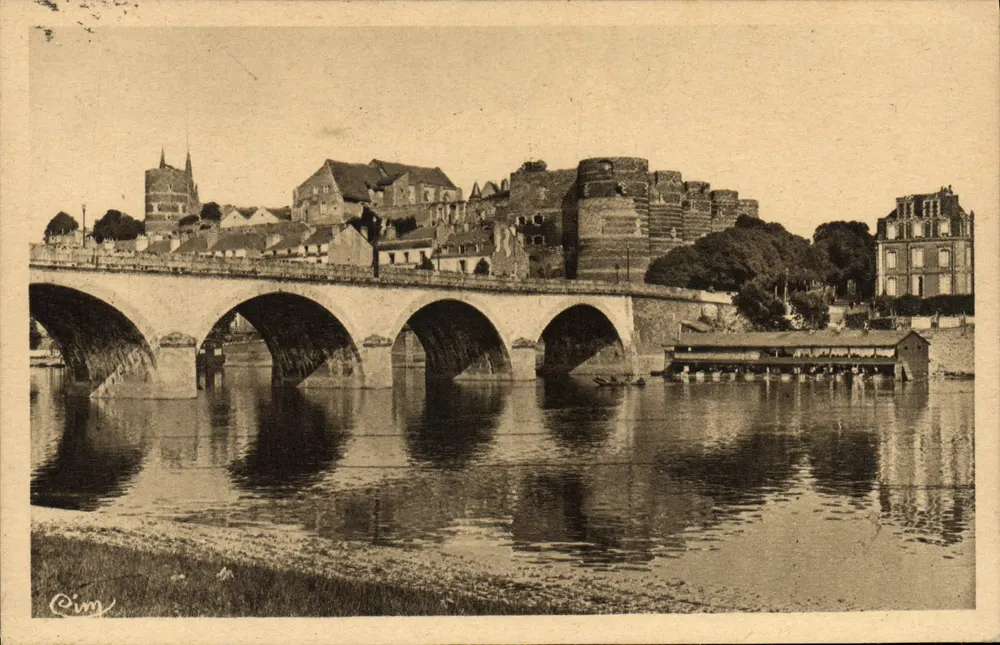 Angers (M.-et-L.) — Die Ufer der Maine und das Schloss — Cim - Vorderseite