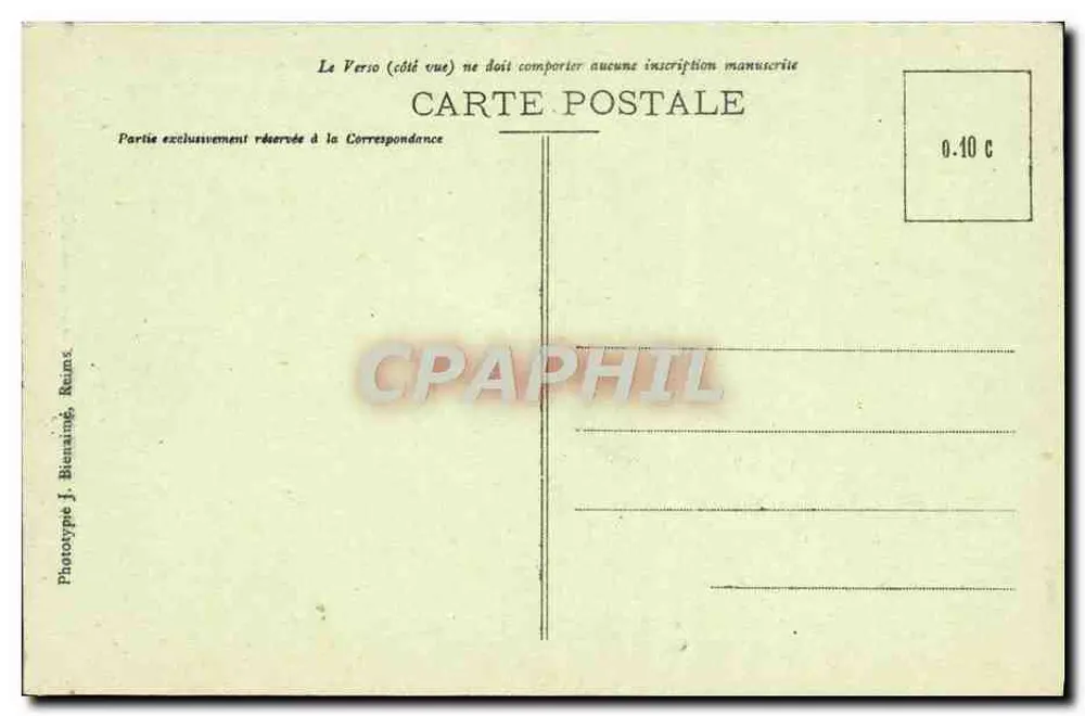 N.-D. du Marillais — Interno della Cappella — Fototipo J. Bienaime, Reims - Verso