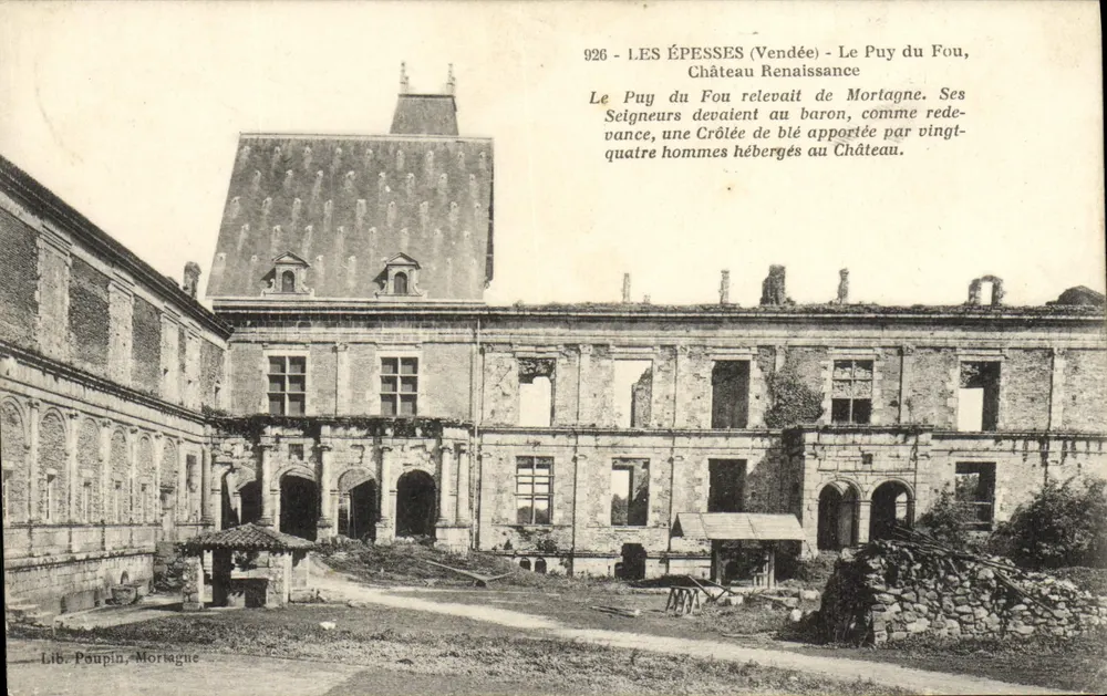 Les Épesses (Vendée) - Le Puy du Fou, Renaissance-Schloss - Vorderseite