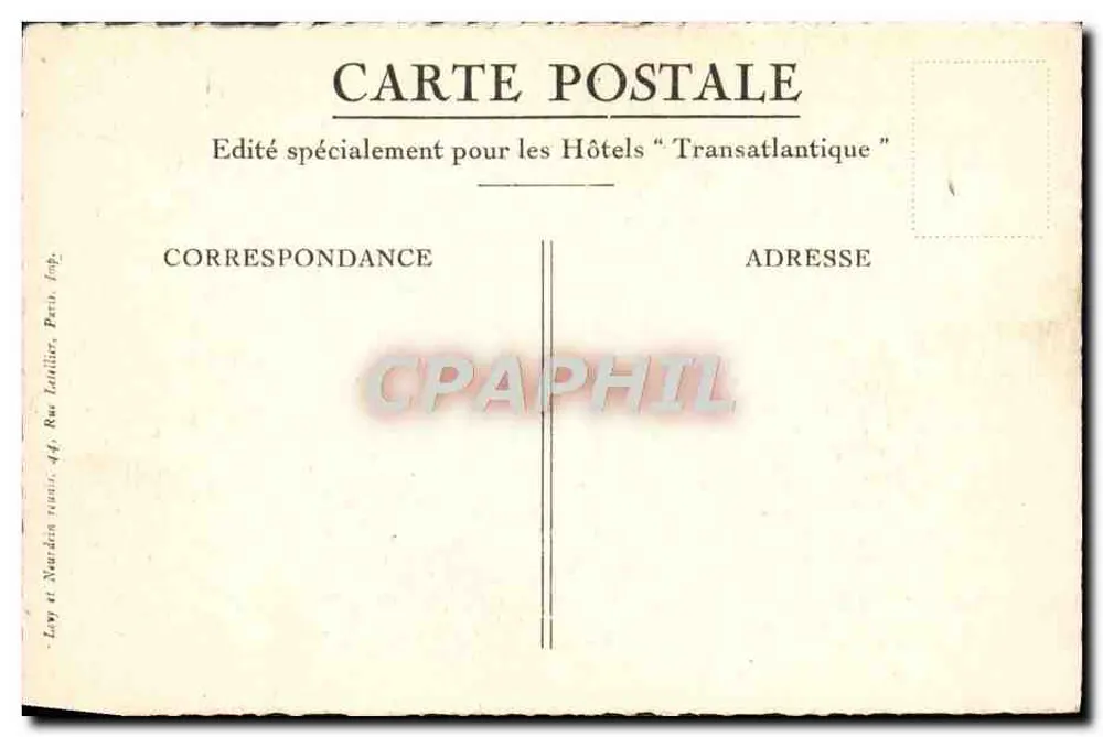Nos arredores de MICHELET — paisagem com grande árvore e casa — editada especialmente para os Hotéis "Transatlântico" - Verso
