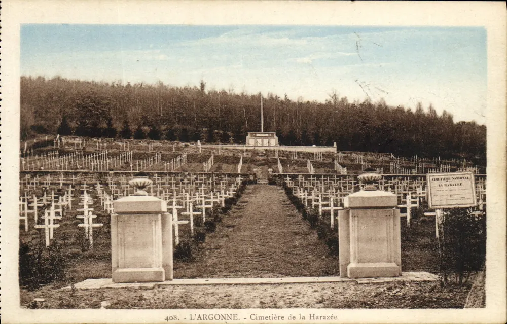 Nationale Friedhof la Harazée — Argonne — 408 - Vorderseite