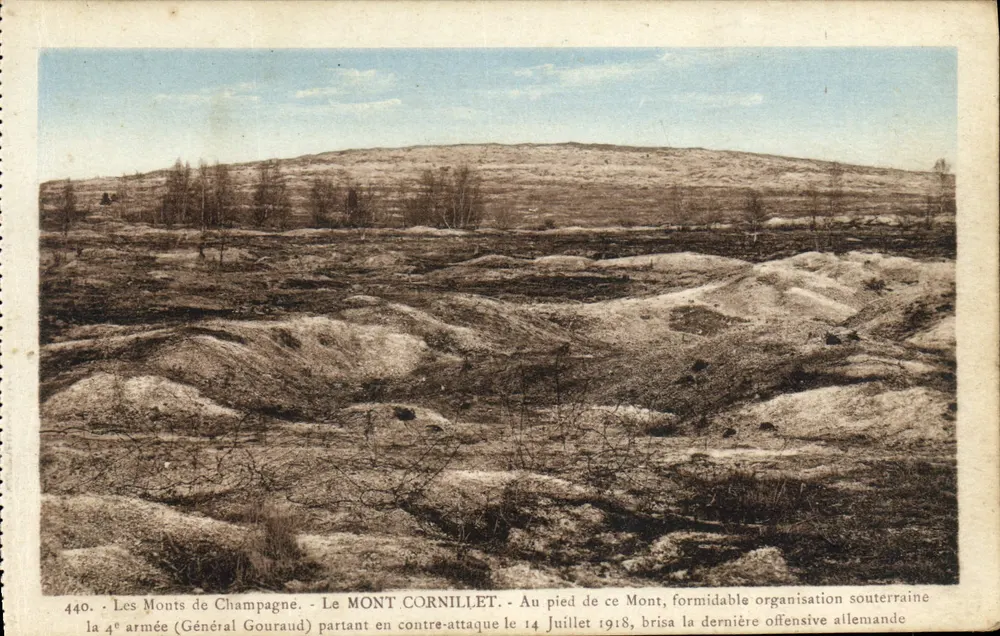 Die Champagne-Berge — Mount Cornillet — 440 — Jacques Fréville, Reims - Vorderseite