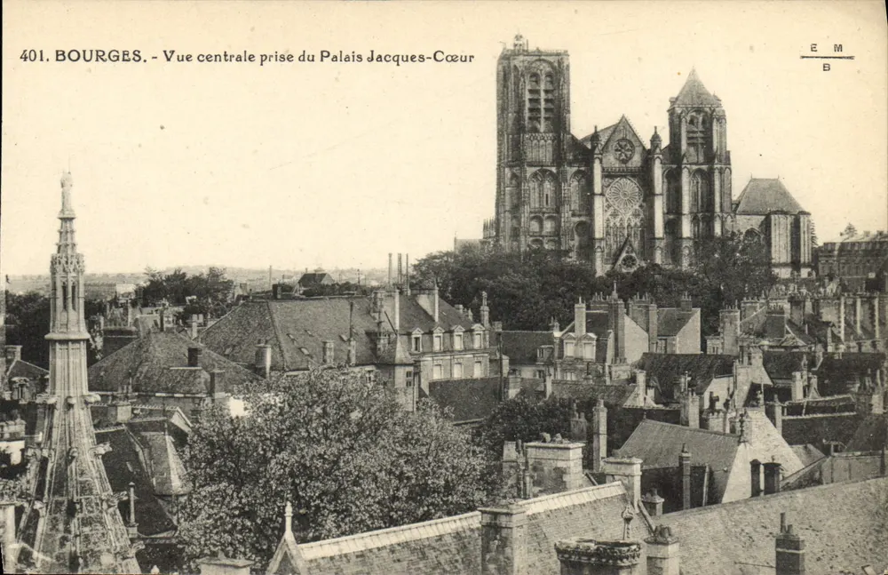 Bourges - Zentrale Ansicht vom Palais Jacques-Cœur - Vorderseite